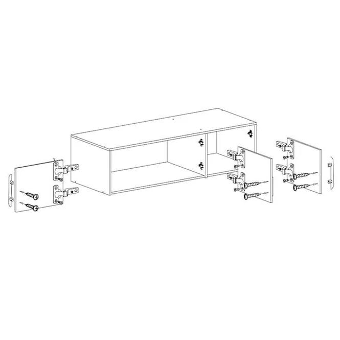 Schrankaufsatz Smart SRN2 150 cm antracyt