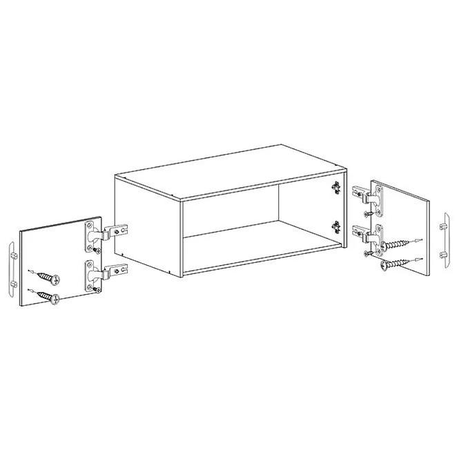 Schrankaufsatz Smart SRN3 100 cm antracyt