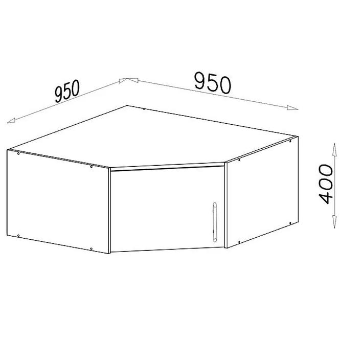 Schrankaufsatz Smart SRN4 95 cm antracyt