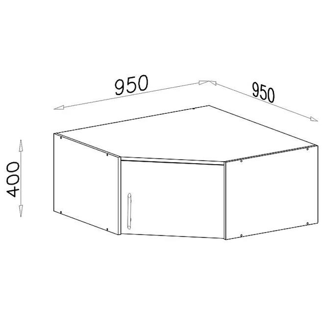 Schrankaufsatz Smart SRN4 95 cm antracyt