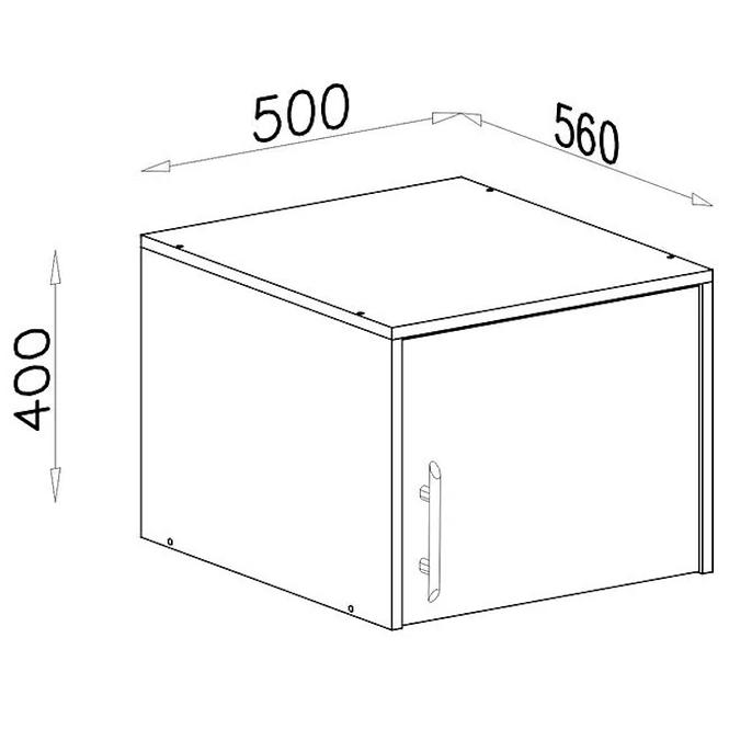 Schrankaufsatz Smart SRN5 50 cm antracyt