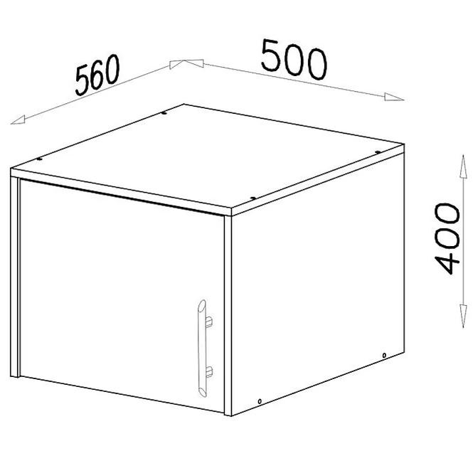 Schrankaufsatz Smart SRN5 50 cm antracyt