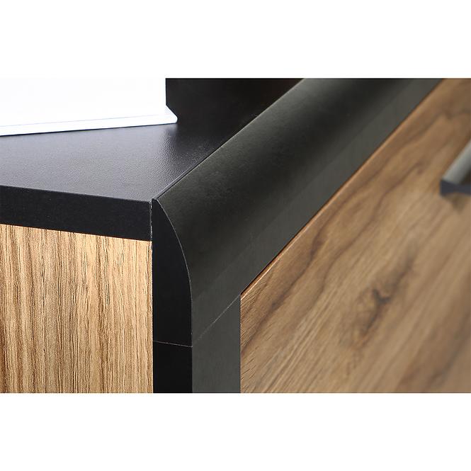 Bett Nemezy Dqlk211 eiche catania/schwarz