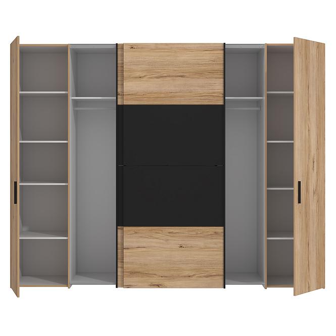 Schrank Nemezy Dqls82411 eiche catania/schwarz,7