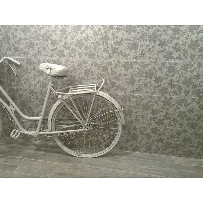 Wandfliese Floral gris rekt. 30/90