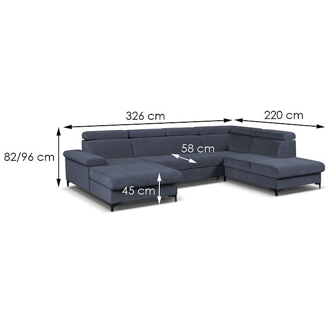 Ecksofa Avanti U links Solo 268