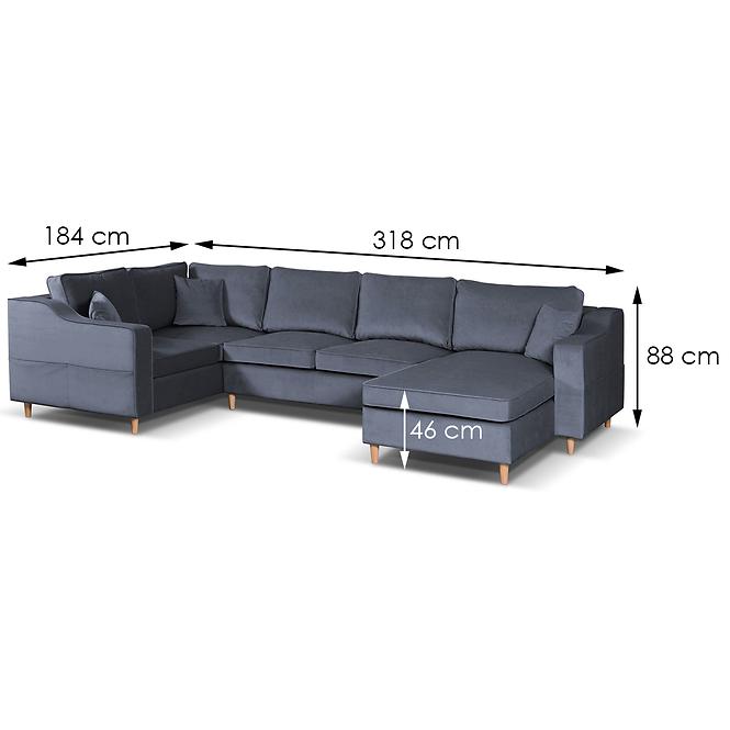 Ecksofa Vero U rechts Solo 268