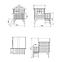 Kindergartenhaus Tomek 174x123x212 cm,3