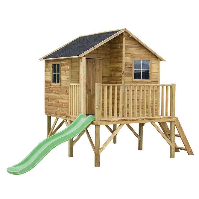 Kindergartenhaus Jerzyk mit Rutsche 175x226x250.5 cm