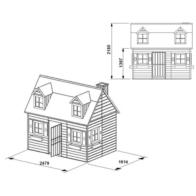 Kindergartenhaus Maria 248x160x240 cm