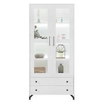 Vitrine Bergen Be2 weiß Lux/weiß glanz