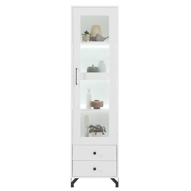 Vitrine Bergen Be3 weiß Lux/weiß glanz