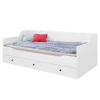 Bett Bergen Be13 weiß Lux/weiß glanz