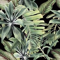 Dekorfliese Mural 60/60 Jungle Black