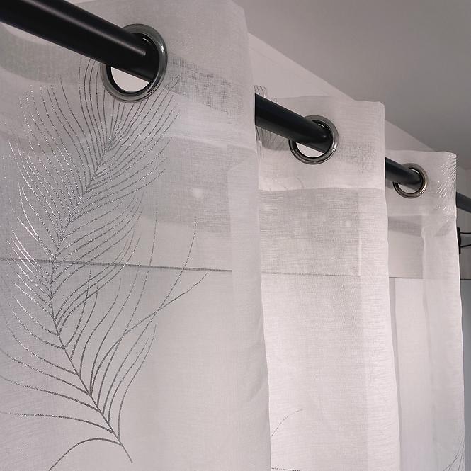 Vorhänge an den Ösen 1625902/70GSM/140X250 BIAŁA