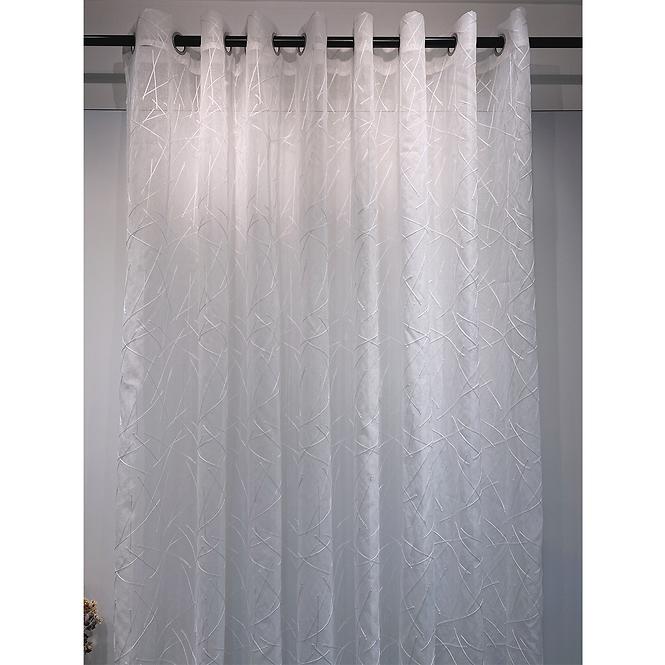 Vorhänge an den Ösen 1625976/70GSM/140X250 BIAŁA