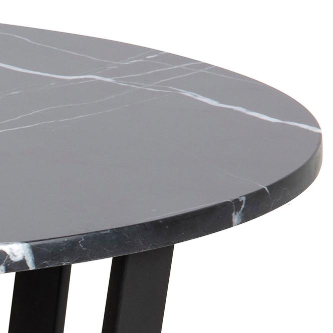 Tisch Amble schwarz Marmor/schwarz mat