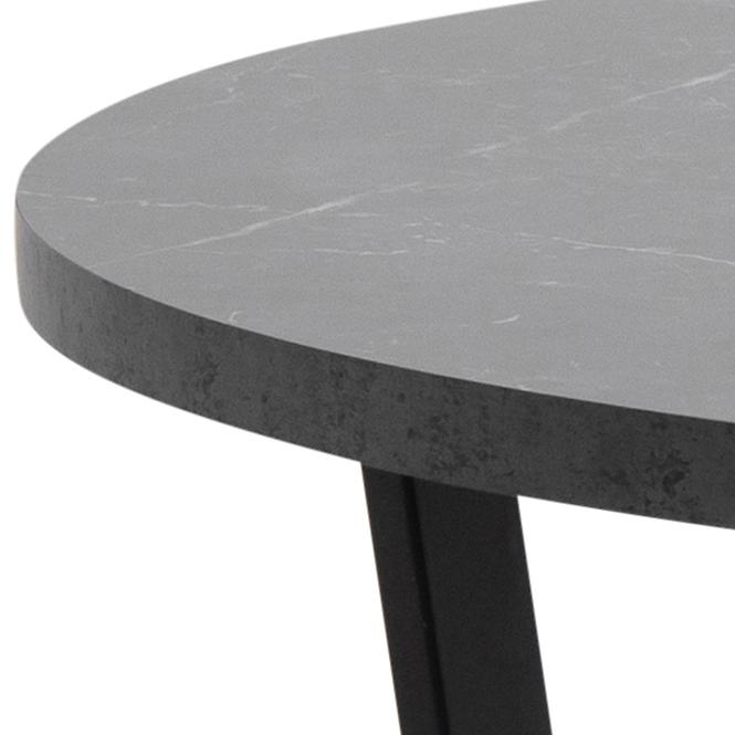 Tisch Amble schwarz Marmor/schwarz mat