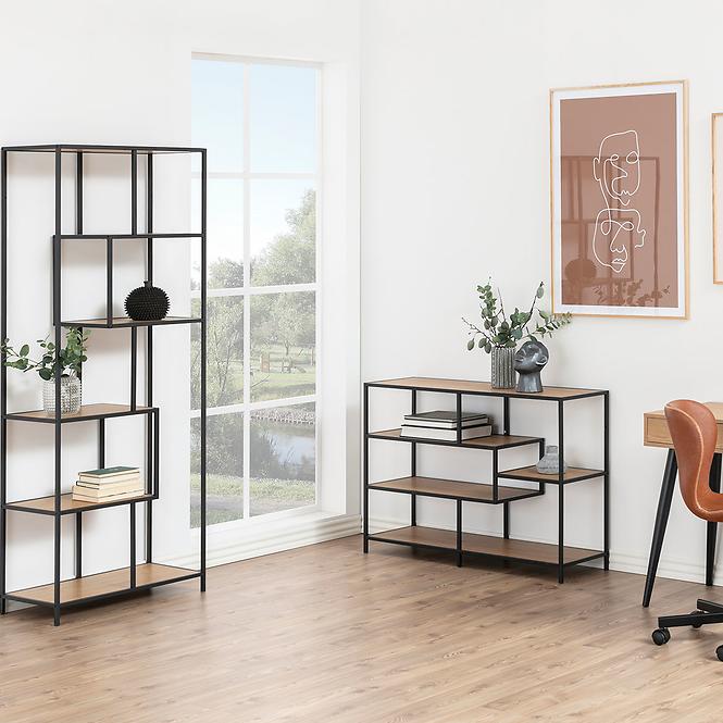 Regal Seaford wild eiche/schwarz mat 91153