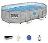 OVALES SCHWIMMBAD MIT RAHMEN 4,88 X 3,05 X 1,07 STEIN 56946