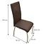 Stuhl Komfort dark brown U-15 TC-1224,2