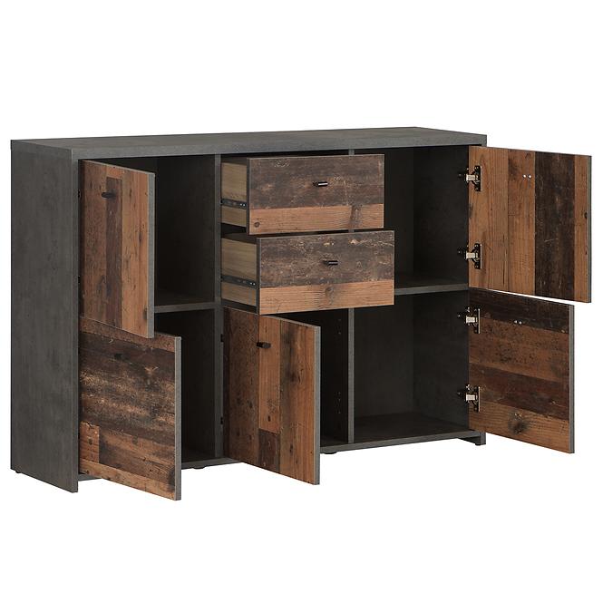 Kommode BEST CHEST old wood vin/beton