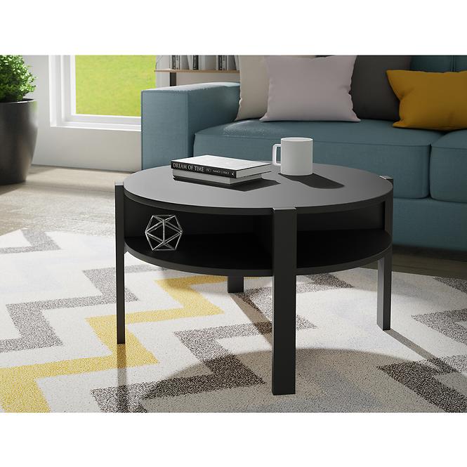 Couchtisch Tobargo schwarz matt