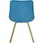 Stuhl Kansas blau/Füße golden,3
