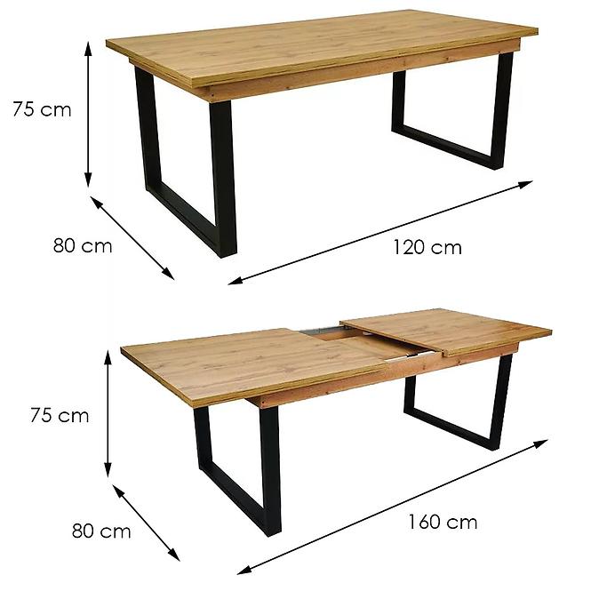 Tisch ST-10 120x80+40 wotan