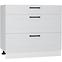 Küchenzeile Irma D90pc S/3 hellgrau matt