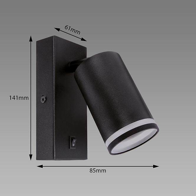 Leuchte Zula WLL GU10 Black 03998 K1,2