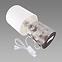 Lampe Linda E14 Chrome/White 03785 LB1,5