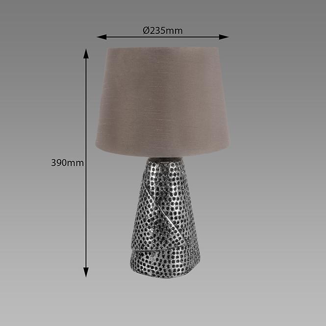 Lampe Magda E27 Silver / Grey 03962 LB1,2