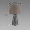 Lampe Magda E27 Silver / Grey 03962 LB1,2