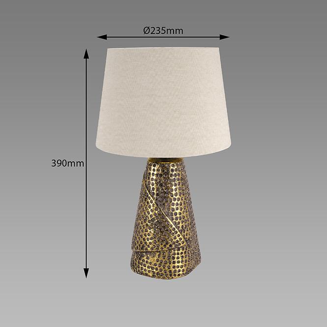 Lampe Magda E27 Gold / Beige 03963 LB1,2