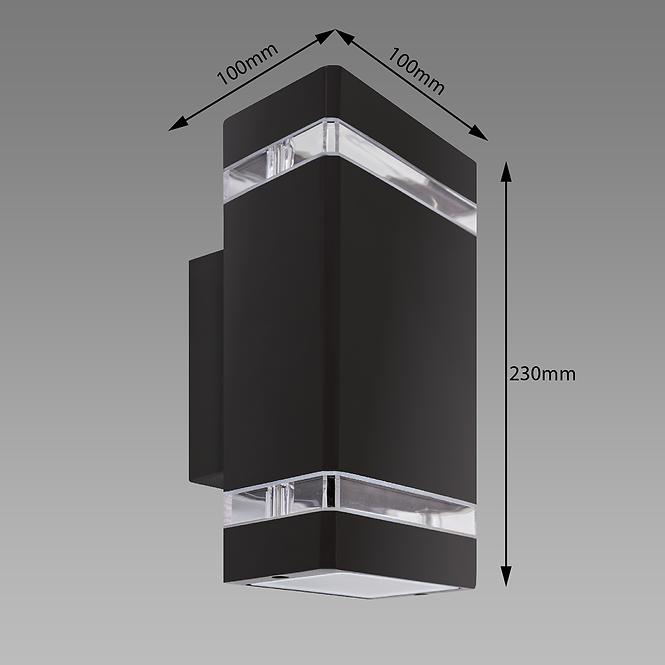 Lampe Bruno 2xGU10 D Black 04007 K2