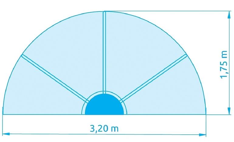 ÜBERDACHUNG FÜR GESAMTPOOLS 3,05 M