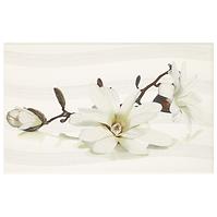 Wandfliese Lira white inserto flower 25/40