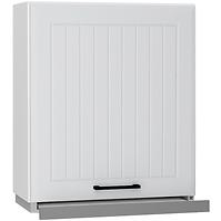 Küchenzeile Irma W60/68 Slim Pl mit silberhaube hellgrau