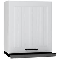 Küchenzeile Irma W60/68 Slim Pl mit schwarzer haube hellgrau