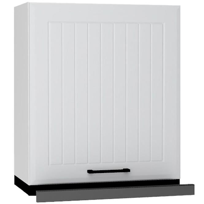 Küchenzeile Irma W60/68 Slim Pl mit schwarzer haube hellgrau