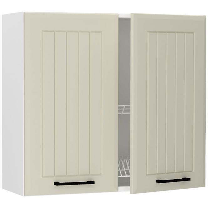 Küchenzeile Irma W80su Alu coffee matt