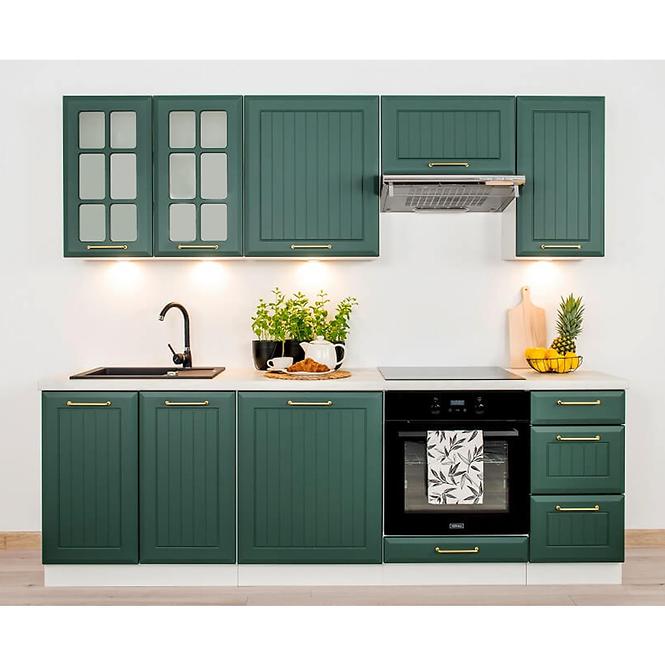 Küchenzeile Irma W90okgr grün  matt