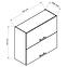 Küchenzeile Irma W80grf/2 grün  matt,2