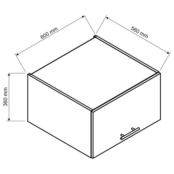 Küchenzeile Irma W60okgr / 560 grün  matt