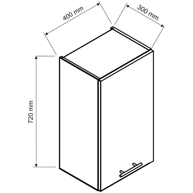 Küchenzeile Irma W40 Pl grün  matt,2