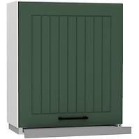 Küchenzeile Irma W60/68 Slim Pl mit silberhaube grün