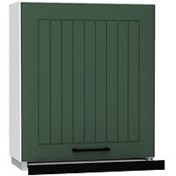 Küchenzeile Irma W60/68 Slim Pl mit schwarzer haube grün