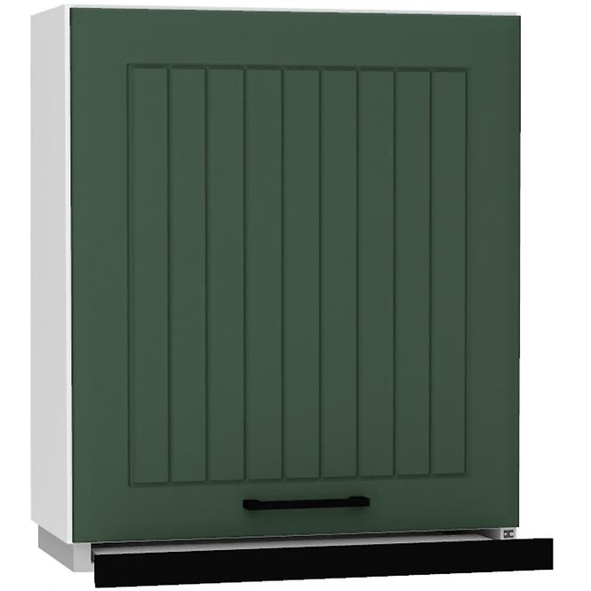 Küchenzeile Irma W60/68 Slim Pl mit schwarzer haube grün