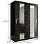 Schrank MARMUR POLE 150 schwarz/marmor schwarz,2